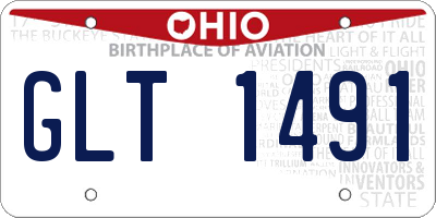 OH license plate GLT1491