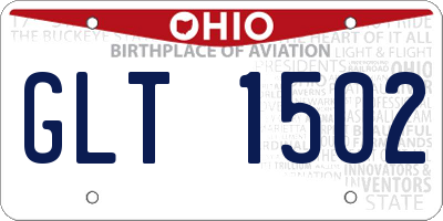 OH license plate GLT1502