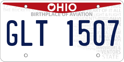 OH license plate GLT1507