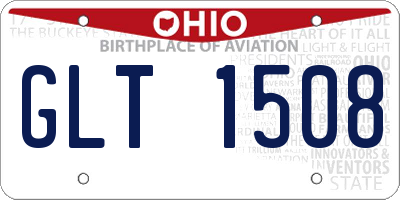 OH license plate GLT1508