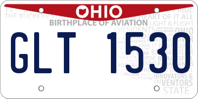 OH license plate GLT1530