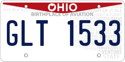 OH license plate GLT1533