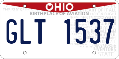 OH license plate GLT1537