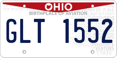 OH license plate GLT1552