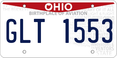 OH license plate GLT1553