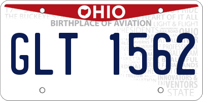 OH license plate GLT1562
