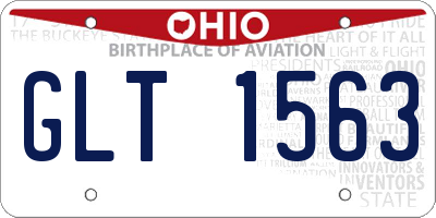 OH license plate GLT1563
