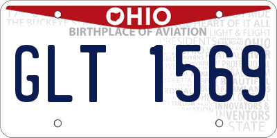 OH license plate GLT1569