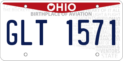 OH license plate GLT1571