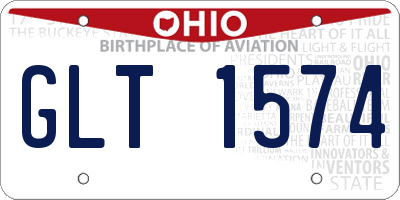 OH license plate GLT1574