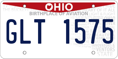 OH license plate GLT1575