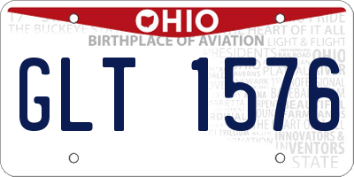 OH license plate GLT1576