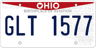 OH license plate GLT1577