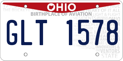 OH license plate GLT1578
