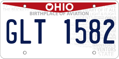 OH license plate GLT1582