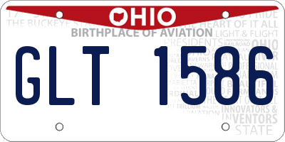 OH license plate GLT1586