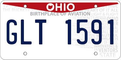 OH license plate GLT1591