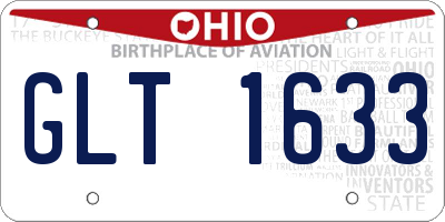 OH license plate GLT1633