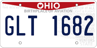 OH license plate GLT1682
