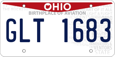 OH license plate GLT1683