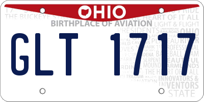 OH license plate GLT1717