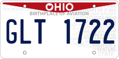 OH license plate GLT1722