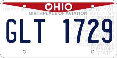 OH license plate GLT1729