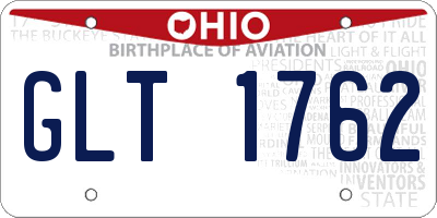 OH license plate GLT1762