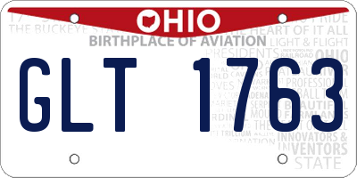 OH license plate GLT1763