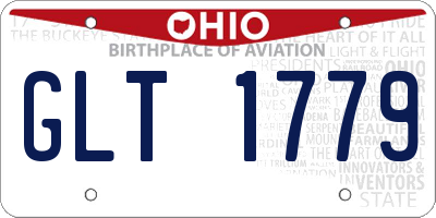 OH license plate GLT1779