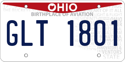 OH license plate GLT1801