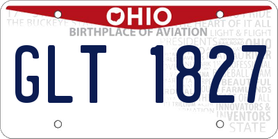 OH license plate GLT1827