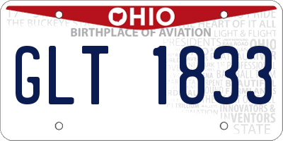 OH license plate GLT1833
