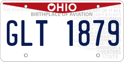 OH license plate GLT1879