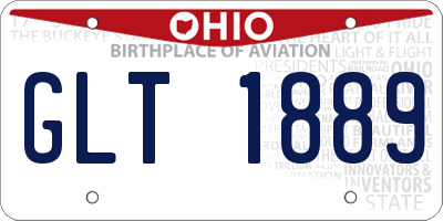 OH license plate GLT1889