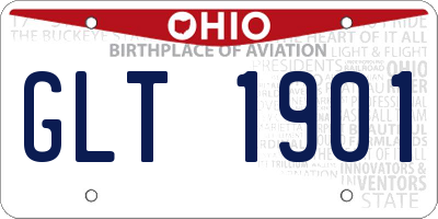 OH license plate GLT1901