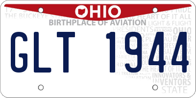 OH license plate GLT1944