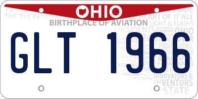 OH license plate GLT1966