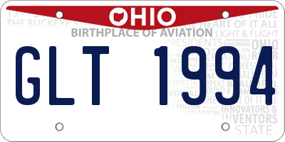 OH license plate GLT1994