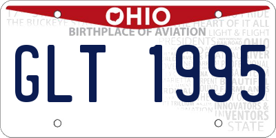 OH license plate GLT1995