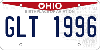 OH license plate GLT1996