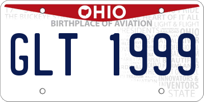 OH license plate GLT1999