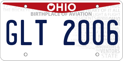 OH license plate GLT2006