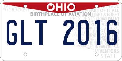 OH license plate GLT2016