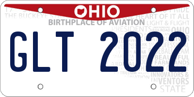 OH license plate GLT2022