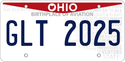 OH license plate GLT2025