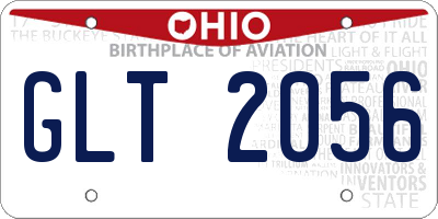 OH license plate GLT2056