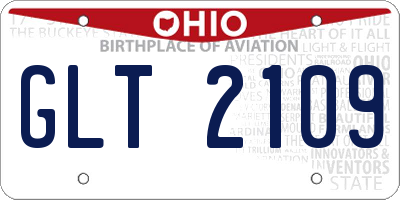 OH license plate GLT2109