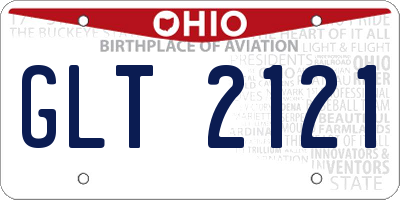OH license plate GLT2121