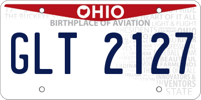 OH license plate GLT2127